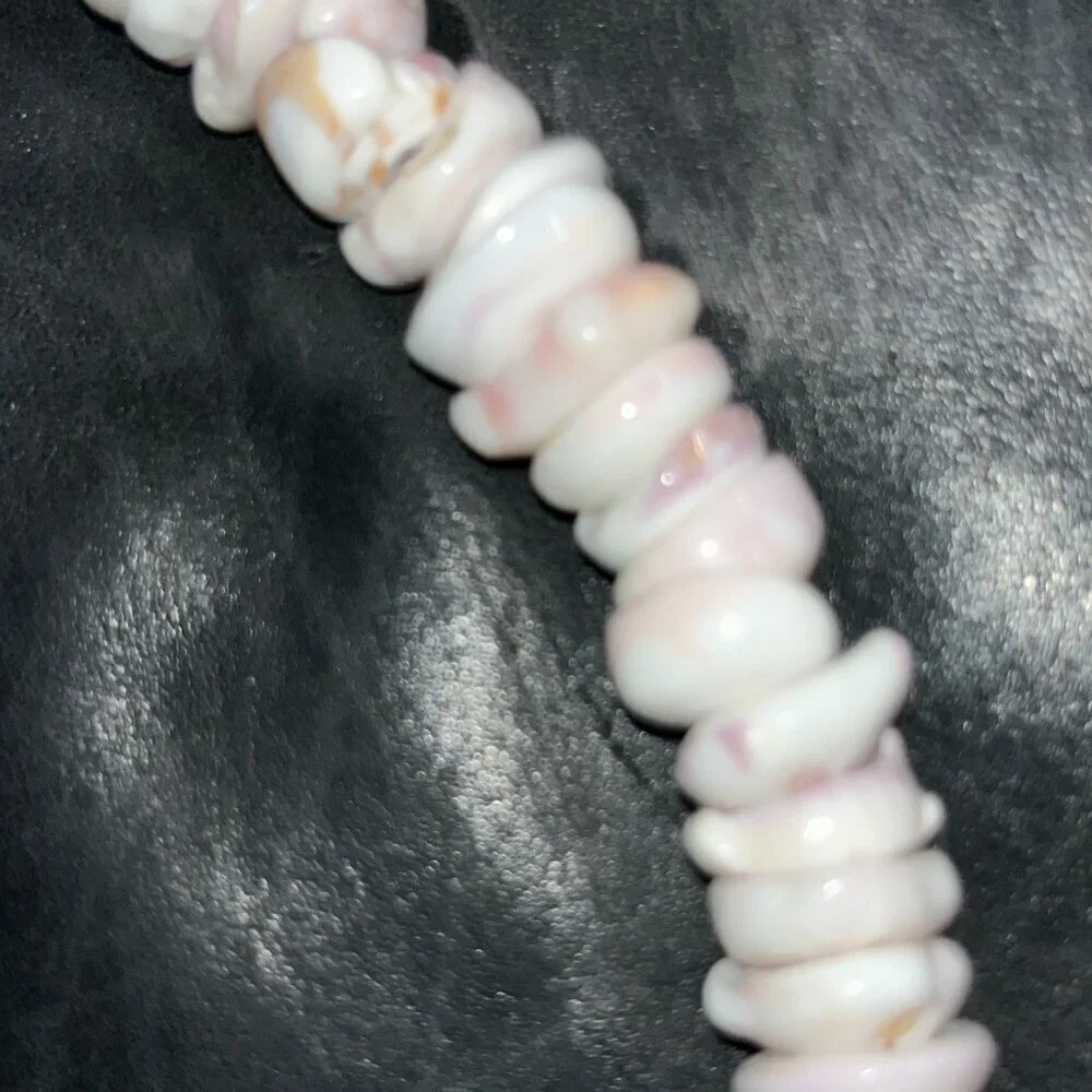VINTAGE HAWAIIAN GENUINE PUKA SHELL NECKLACE EXTRA LARGE SHELLS  20